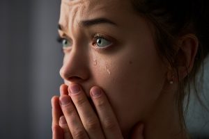 women cry